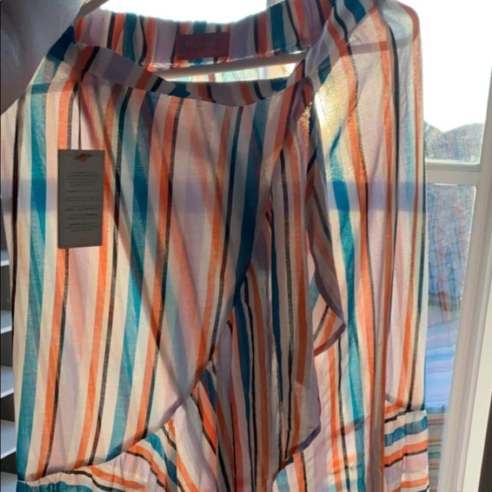 striped skirt
